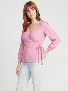 NEW, Old Navy Cotton Blend Wrap Top